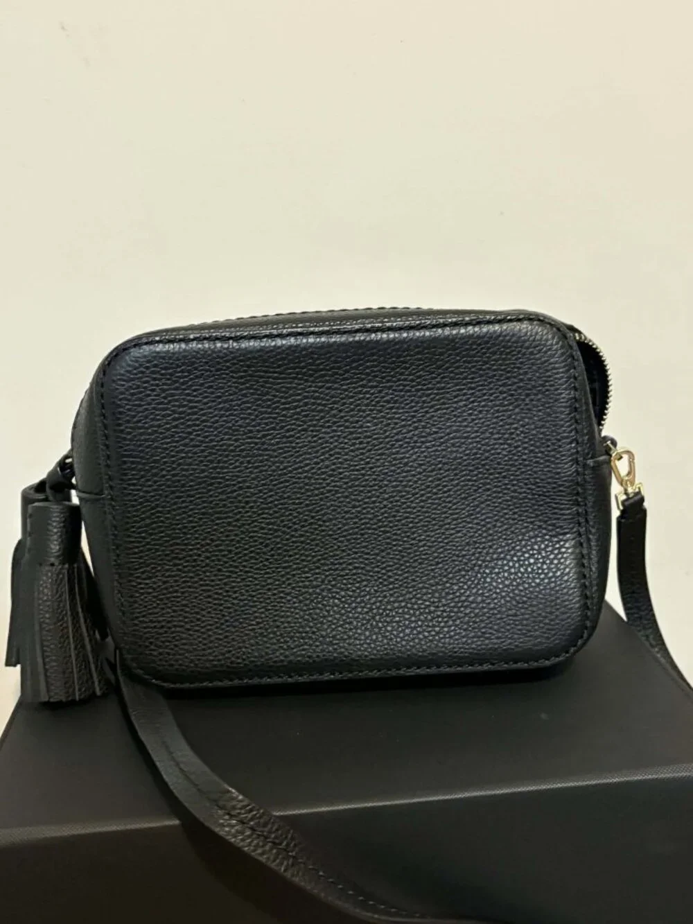 Kate Spade Black Pebbled Leather Crossbody Bag